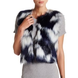 Philanthropy Chantal Faux Fur Crop Vest